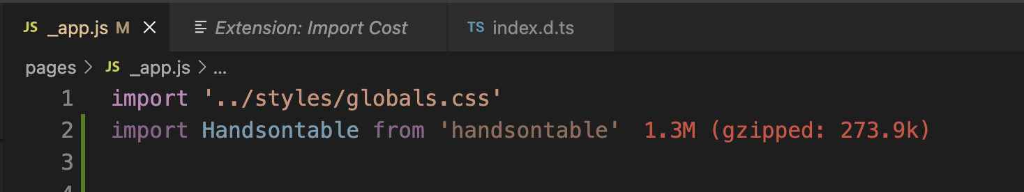 Single module import
